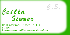 csilla simmer business card